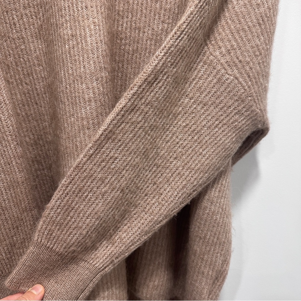 Selected Femme Women's Light Brown Wool Alpaka Blend Turtleneck Sweater size L - Picture 7 of 11